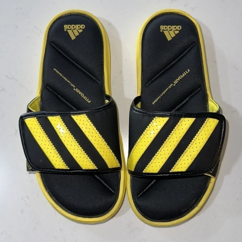Adidas Fit Foam Slip-On Sandals - EUC